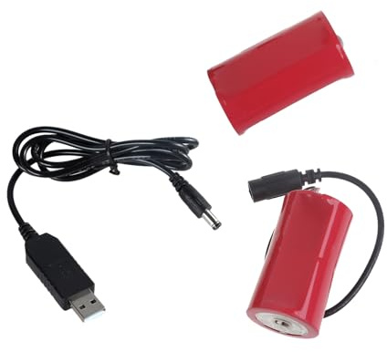 Gissroys Éliminateurs de batterie 5 v2 a USB jusqu'à 3 V LR20 D - Remplacement de 2 piles LR20 D 1 5 V LR20 D pour chauffe-eau, lampes, alimentation USB