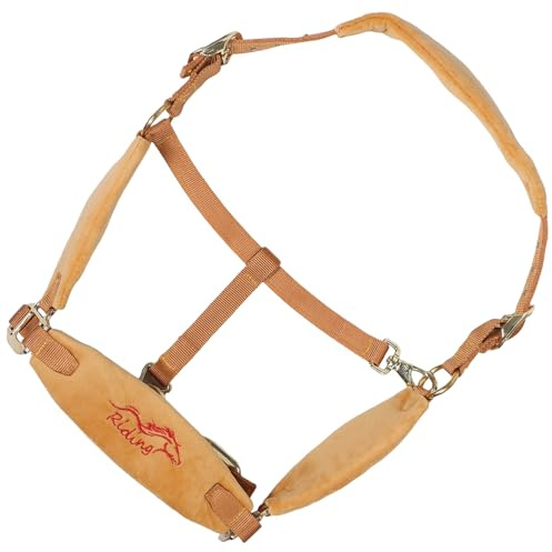 Gatuida Cabestro para Caballos Grande L Amarillo Cuerda Ajustable Acolchada Equipo de Entrenamiento Ecuestre para Establos Ranchos y Uso en Senderos Accesorios para Caballos