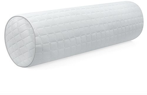 Kingnex Bolster Roll Pillow for Sleeping on Back or Side Under Knee to Relief Lower Back Pain Between Legs for Side Sleepers Cylinder Pillow with Removable Cooling Cover 20x8