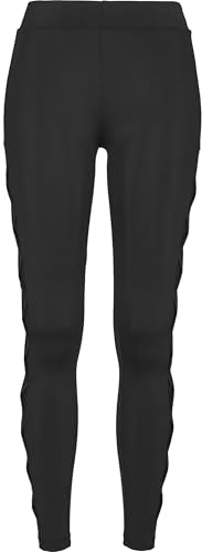 Urban Classics Damen Ribbon Mesh voor dames Leggings, Schwarz (Black 00007), S EU