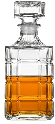 Lefonte Whiskey Decanter for Scotch Liquor Bourbon or Wine - 750ml
