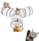 Aokuy Katzentunnel und Würfel - Pop Up Zusammenklappbares Kätzchen Spielzeug für Indoor Outdoor - 3-Wege Tube für Katzen, Welpen, Kitty, Kätzchen, Kaninchen