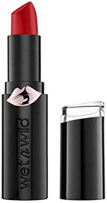 Wet n Wild, Megalast Lipstick, Long-lasting Matte Lipstick with Daily Moisture, Extra-smooth Formula with Microspheres, Natural Marine Plant Extracts, Coenzyme Q10 and Vitamins A & E, Stoplight Red