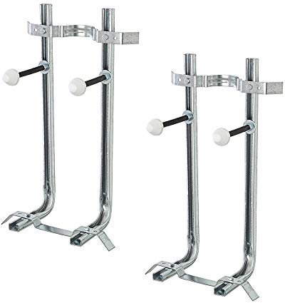 Inbagno Coppia staffe Sanitari sospesi Universale in Acciaio Made in Italy per WC e Bidet