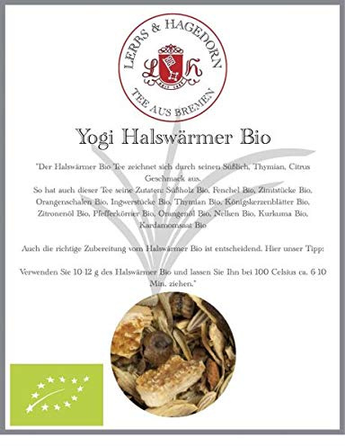 Lerbs & Hagedorn, Chaitee Halswärmer Bio | Süßlich, Thymian, Citrus 1kg Ca. (81 Liter) Süßholz Bio, Fenchel Bio, Zimtstücke Bio