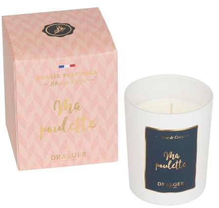 Draeger Paris - Candela Regalo - Ma poulette - Prodotto in Francia, Cera vegetale - 9 x 7,5 cm