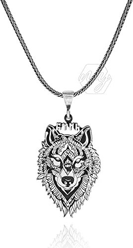 Gokturk Herren-Halskette mit Fuchsschwanz-Kette, 925er-Sterlingsilber, 60 cm, Metall, ohne Edelstein, 60cm, Metall, Kein Edelstein