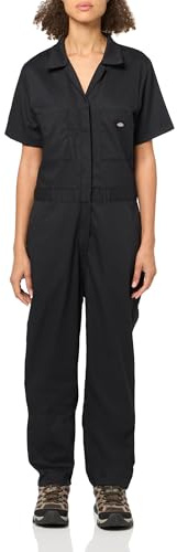 Dickies, Damen, Dickies Flex-Kurzarm-Overall, Schwarz, XXL