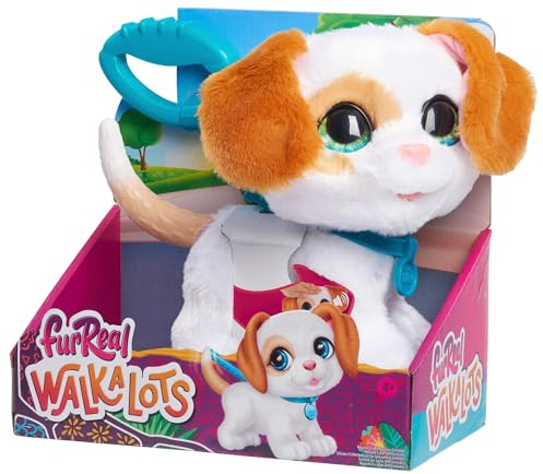 Just Play furReal Walk-A-Lots Big Wags Interactive Toy, Walking 8-inch Plush Puppy with Sounds, Kids Toys for Ages 4 Up