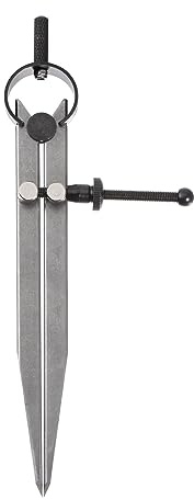 sourcing map Calibre de junta de resorte de 150 mm, ajustable, con tuerca sólida para metal, geometría, dibujo, carpintería, pierna plana