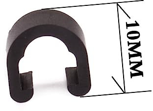 Happyyami 50stücke C-style-schnallen Für Fahrräder Bremsschnallen Fahrradbremsschaltkabel Leitungsabzug Getriebe C-schnallenverschlüsse Gehäuse Schlauchführung Bremsschaltkabelsatz