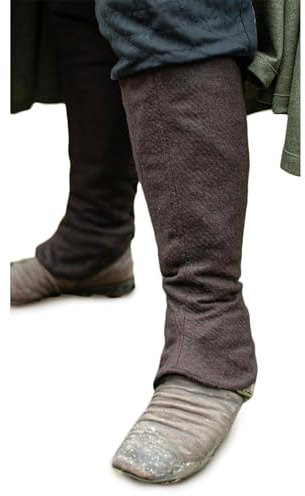 Burgschneider - Beinstulpe Seran - Braun (S, für Damen & Herren, Wolle) Mittelalter Fantasy - Ranger