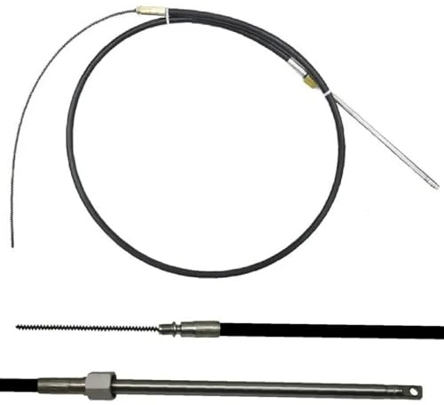 Dickly Aqmm5813 câble de Direction léger câble de Direction de Bateau en Acier Inoxydable Type M58 pour Applications Installation Pratique, 15 PI