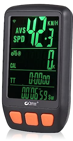 Ailgely Compteur de Vélo Numérique sans Fil, Compteur de Vitesse, Odomètre avec Batterie Rechargeable, Rétroéclairage, pour la Conduite de Nuit
