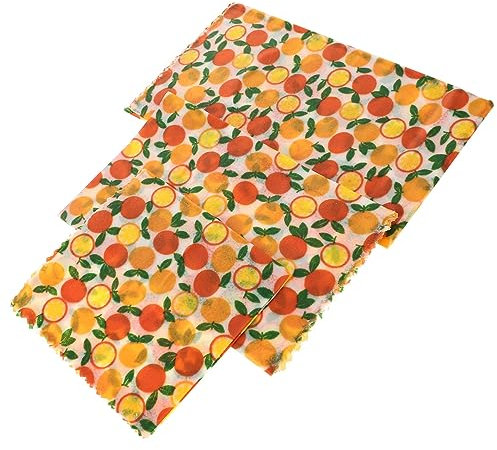 COLLBATH Lot De 3 Lingettes De Conservation En Cire D'abeille Réutilisables Pour Sandwich