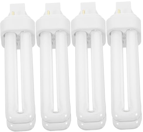 MAGICLULU Leuchtstofflampe 13w mit 2-poligem Anschluss, Weiß | Steckbirnen für Lampen, 2u-röhre zum Einstecken, 4 Stück-pack für Wohn und Büroräume