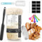 Behiruch 730 ML Kit de Démarrage au Levain, Kit Levain, Panier de Fermentation pour Pain Kit, avec couvercle en aluminium, bande de température, toile de fermentation, bande d'alimentation datée