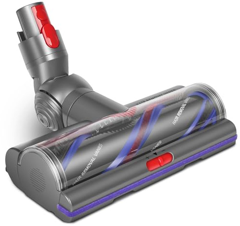 RUKHOOL Upgrade V11 V15 High Torque Vacuum Head Replacement for Dyson V8 V10 V15 V7 Cleaner Head Brush Anti-Tangle Adjustable Suction Power Motorhead Attachment Replace Part for Dyson Accessories
