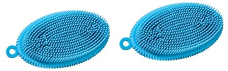 WRITWAA 2 Stck. Silicone Badebürste für Erwachsene und Vielseitige Reinigungsbürste mit Sanften Silikonborsten für Körper und Gesicht Fördert die Durchblutung und Sorgt für
