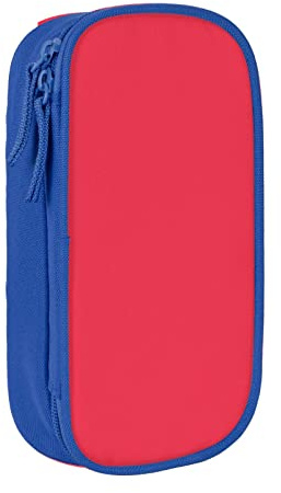 NBHDZENGW Begonia Red Large Capacity Double Layer Pencil Case,Custom Printed Durable Polyester Organizer for School, Office, Travel, Art Supplies Makeup