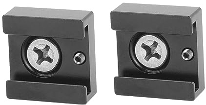 SHINEOFI 2 Pièces Adaptateur Griffe Flash Multifonction Support de Montage Rapide pour Accessoires Photo et Compatible avec Cage Poignée LED Microphone Noir