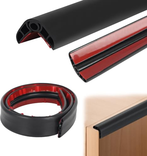 Kantenschutz, 5m PVC Extra Stark Selbstklebend Weich Eckenschutz und Kantenschutz, für Kühlschranks, Sinks, Glastisch (Schwarz)