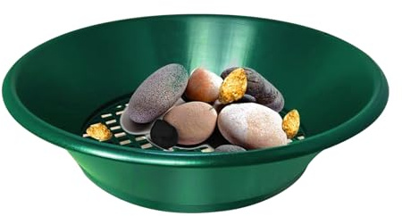 Gold Panning Sieve - Metal Sieve Gold Catcher Pan | 35 cm Beginner Metal Classifier Tool for Desert Treasure Hunting Adventure