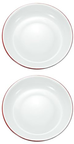 sourcing map 2 bandejas de 24 cm de metal con revestimiento de triple esmalte, bandeja redonda para artista, pintor, herramienta de pintura para pintura artística, pintura acrílica, mezcla de acuarela