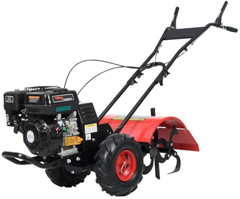 Generico Motozappa a Benzina 6,5 HP 196 CC,Rosso,88.15kg,146266