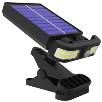 Lampes Solaires Pour Gouttières - Fixation Extérieure Étanche, Détecteur De Mouvement, Luminosité Réglable, Projecteur Décoratif Pour Clôture De Jardin | Éclairage Fiable Pour Garages, Piscines Et Por