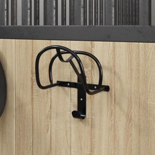 Lumanois Trensenhalter Wandmontage Schwarz Eisen,1.15kg,172451