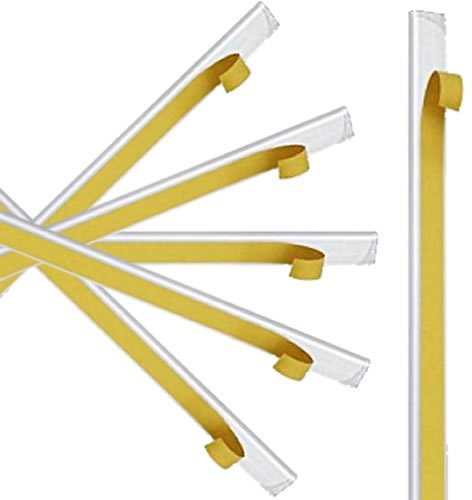 10 Klemmschienen selbstklebend | Transparent | DIN A4 | 3-4 mm Füllhöhe | Klemmschiene zur Nachrüstung von Bewerbungsmappen, Mappen und Ordner | Bewerbung | Präsentation | von CARPETA®