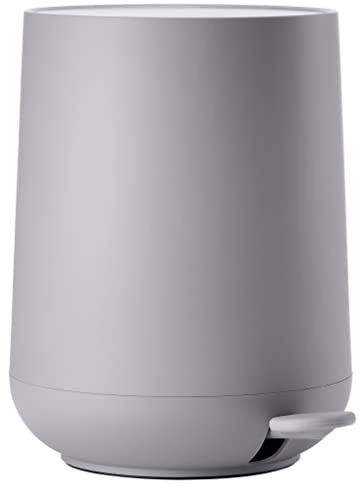 Zone Denmark Nova Mülleimer fürs Bad, Kosmetikeimer, Abfalleimer fürs Badezimmer, Durchm. 20,5 cm, Höhe 23,5 cm, Fassungsvermögen 3 Liter, Gull Grey (Grau)