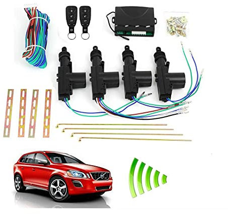 Kit de boîtier de commande central à distance Baceyong, système d'entrée sans clé GM kit de verrouillage de porte central à télécommande de véhicule, avec 2 télécommandes