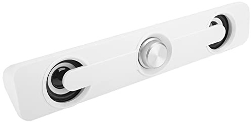 Datorbärbar dator, USB-driven bärbar datorhögtalare, liten professionell högtalare Mini-högtalare stereomultimediahögtalare, med 3,5 mm universaluttag, för PC, surfplattor, skrivbord(vit)