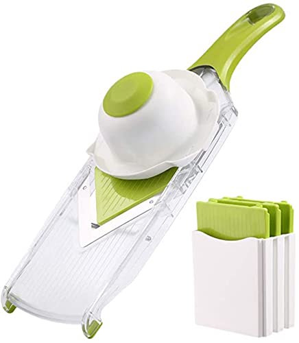 TSTSM Cortador De Mandolina Cortador De Verduras Rallador Picador Triturador De Patatas En Juliana para Queso Cebolla Patatas Fritas Y Limón