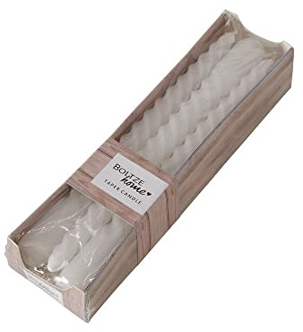 6 eleganti candele a spirale in bianco, decorazione da tavolo, decorazione per matrimonio, decorazione pasquale, cresima, battesimo, Natale, corona dell'Avvento, decorazione per la casa