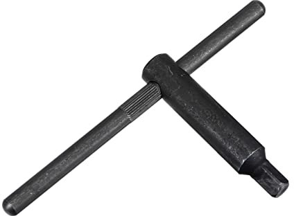 sourcing map Drehfutterschlüssel 12mm Vierkantschlüssel Schlüssel Werkzeug für CNC Fräser Gravur Fräsmaschine (L115x220mm)