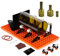 Glass Bottle Cutter Kit, FIXM DIY Glass Cutter for Bottles with Splicing Baseboard and Adjustable Baffle, Complete Set of Glass Bottle Cutter with Square Bottle and Round Bottle Accessories
