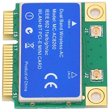 Tarjeta Mini PCI-E 1200M Tarjeta de Red Inalámbrica de Banda Dual de 2,4 GHz / 5 GHz 8260 WLAN + BT 2-en-1 MC8260, para / 10/8.1/8/7