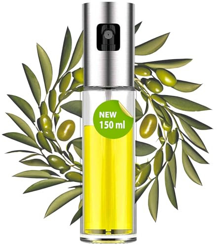AKITAInk - Spruzzatore di Olio da 150 ml per Friggitrice ad Aria - Nebulizzatore Olio, Vaporizzatore per Cucina, Spray Olio Extra Vergine di Oliva - Accessorio per Cucina, Grigliate e Forno