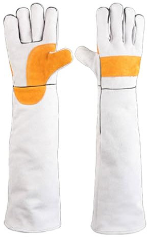 Enigmaire Guantes De Manejo De Animales,Anti-Mordidas Guantes,Guantes De ProteccióN Reforzado Anti Mordida,Anti - Espinas para Atrapar Reptiles,Adiestramiento Perro,Coger Gato,PáJaro,Serpiente