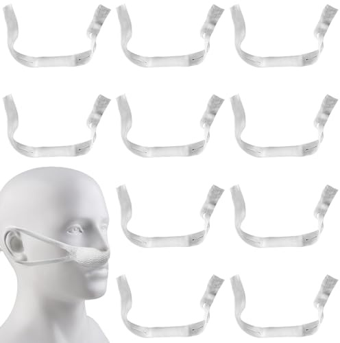 Asfrode Alta Capacidad de Absorción: 10 Unidades de Vendaje Nasal Elástico, Fácil de Usar, Para el Uso Diario (42 X 2,5Cm Blanco)