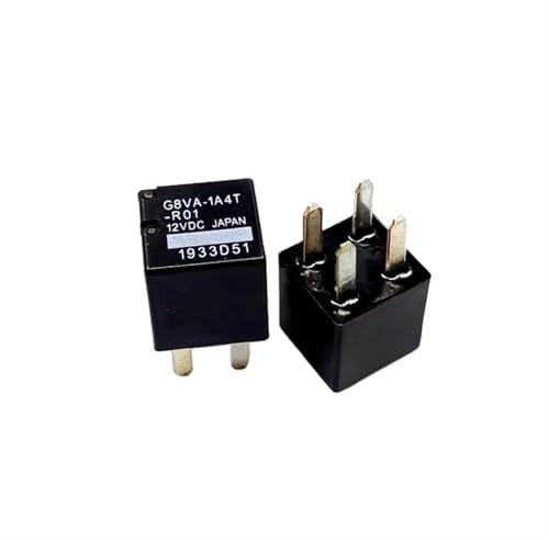 2 piezas, 5 piezas, G8VA-1A4T-R G8VA-1A4T-R01, relé de bomba de combustible automotriz de 12 V CC y 4 pines(2PCS G8VA-1A4T-R01)