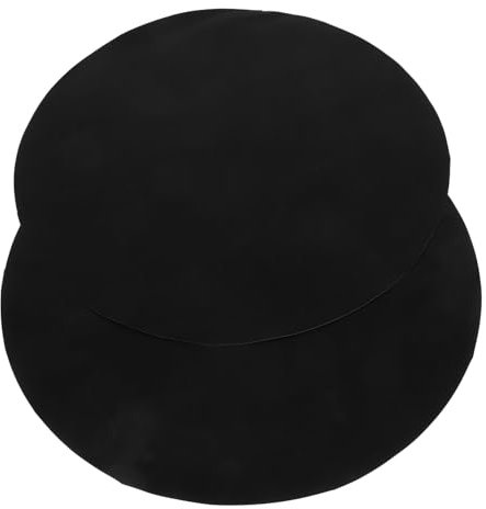 Milisten Runde Grillmatte 48cm 2 Stück Robuste Wiederverwendbare Grillunterlage Mit Glatter Oberfläche Für Holzkohlegrill Und Outdoor Grillen