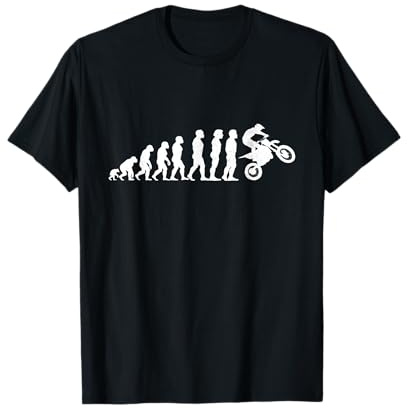 Motorcycle Evolution of Man Funny Motorbike Rider Men Boys T-Shirt