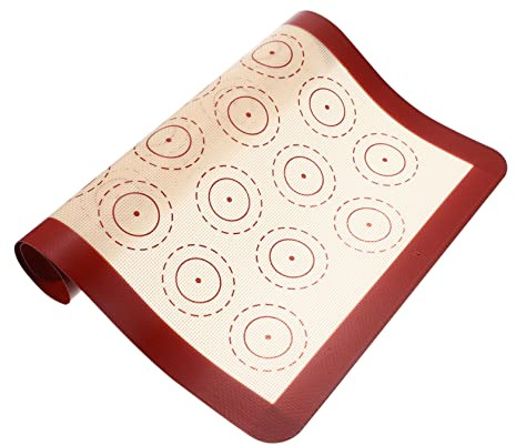 KICHOUSE Heatproof Pastry Mat Reusable Cooking Liners Silicone Baking Mats Baking Tools Macaron Supplies