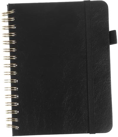 Operitacx Nachfüllbarer Spiralnotizbuch A6 Schwarz Mit Alphabetischen Registern Stiftschlaufe Und Robustem Material Passwort Organizer Für Senioren Und Büro
