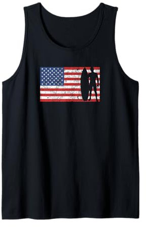 Surfer Surfen Surf Wave Board Beach California Swim Tank Top