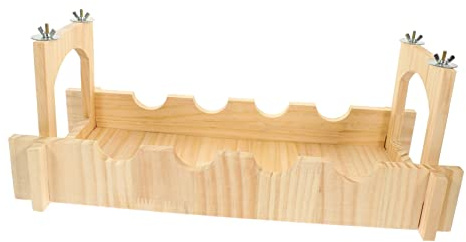 VICASKY Ponte per animali domestici per cincillà, ponte in legno per roditori e durevole per ratti e piccoli animali favorisce la coordinazione e l'equilibrio nella gabbia